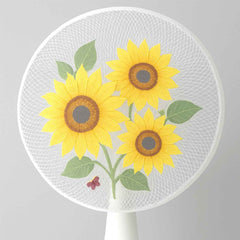 Sunflower Mesh Fan Cover – Dust Protection & Stylish Fit