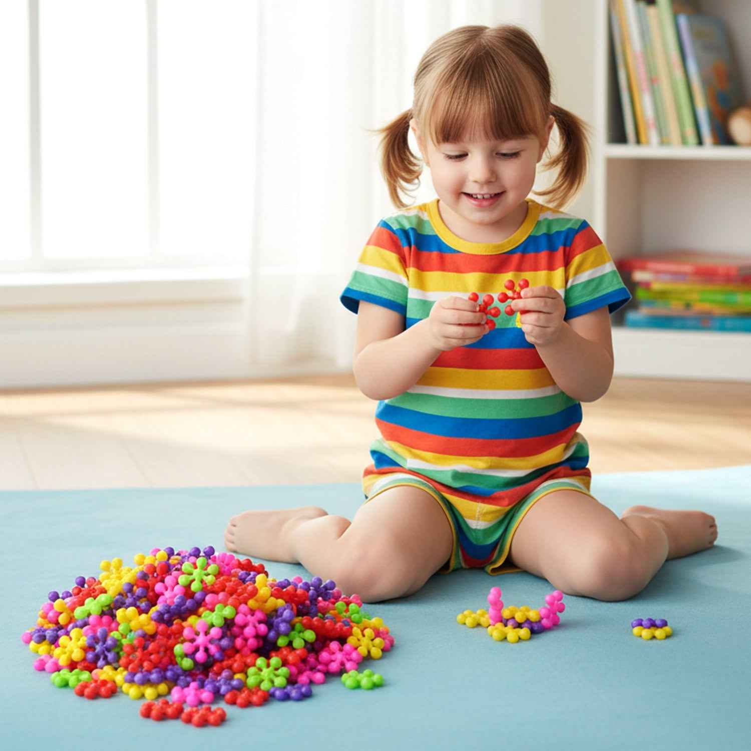 Building Blocks Toy Set – Colourful Creative Educational Puzzle
