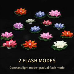 Floating Lotus LED Candles – Smokeless & Waterproof (Pack of 6) | Indo Glow