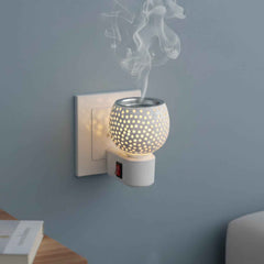 Star Cut Glass Aroma Diffuser – Elegant Plug-In Night Lamp