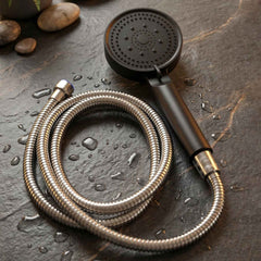 Handheld Shower Head – Flexible Stainless Steel Hose for Easy Use
