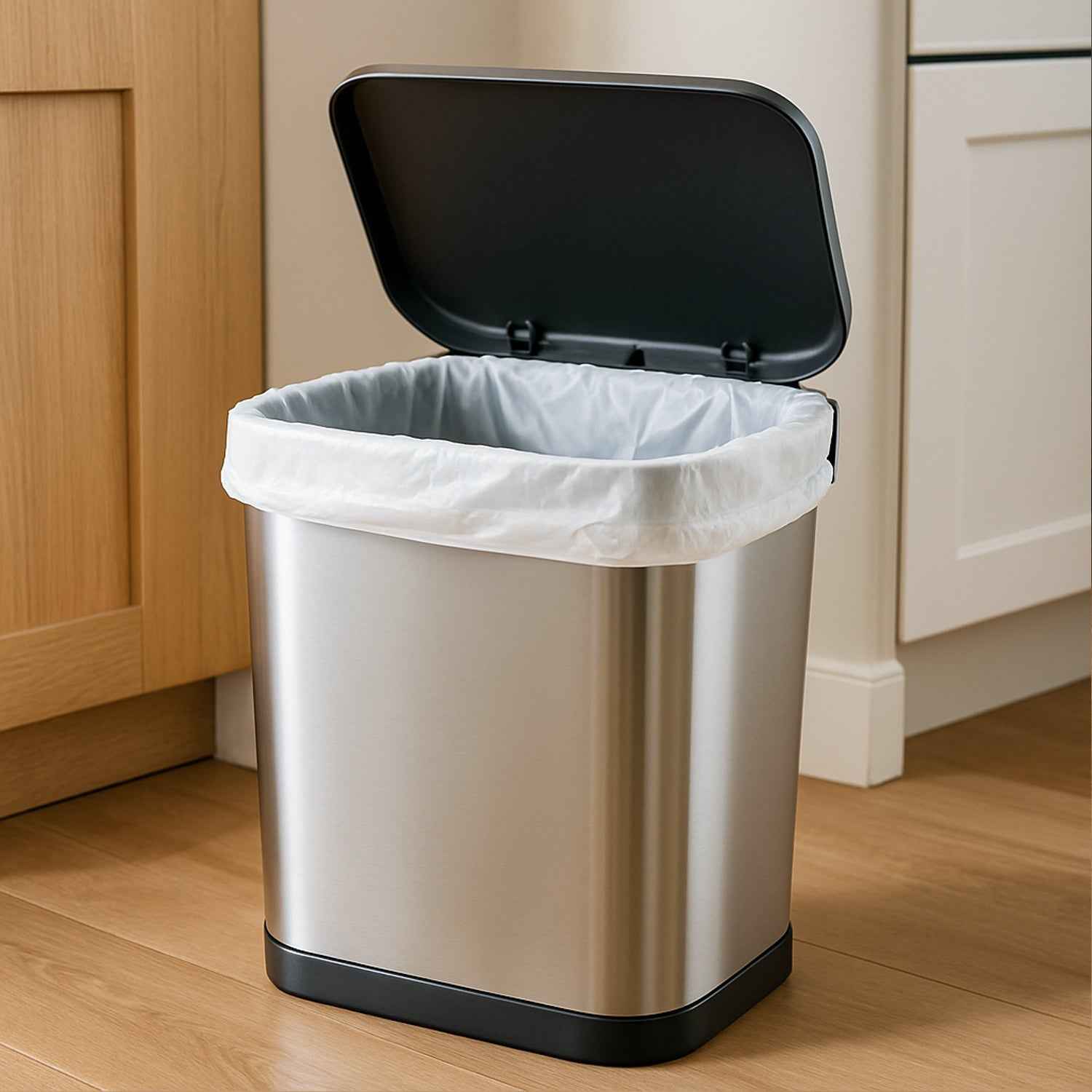 Garbage Bags 45x45 cm with Tie Handle – Leak-Proof & Durable