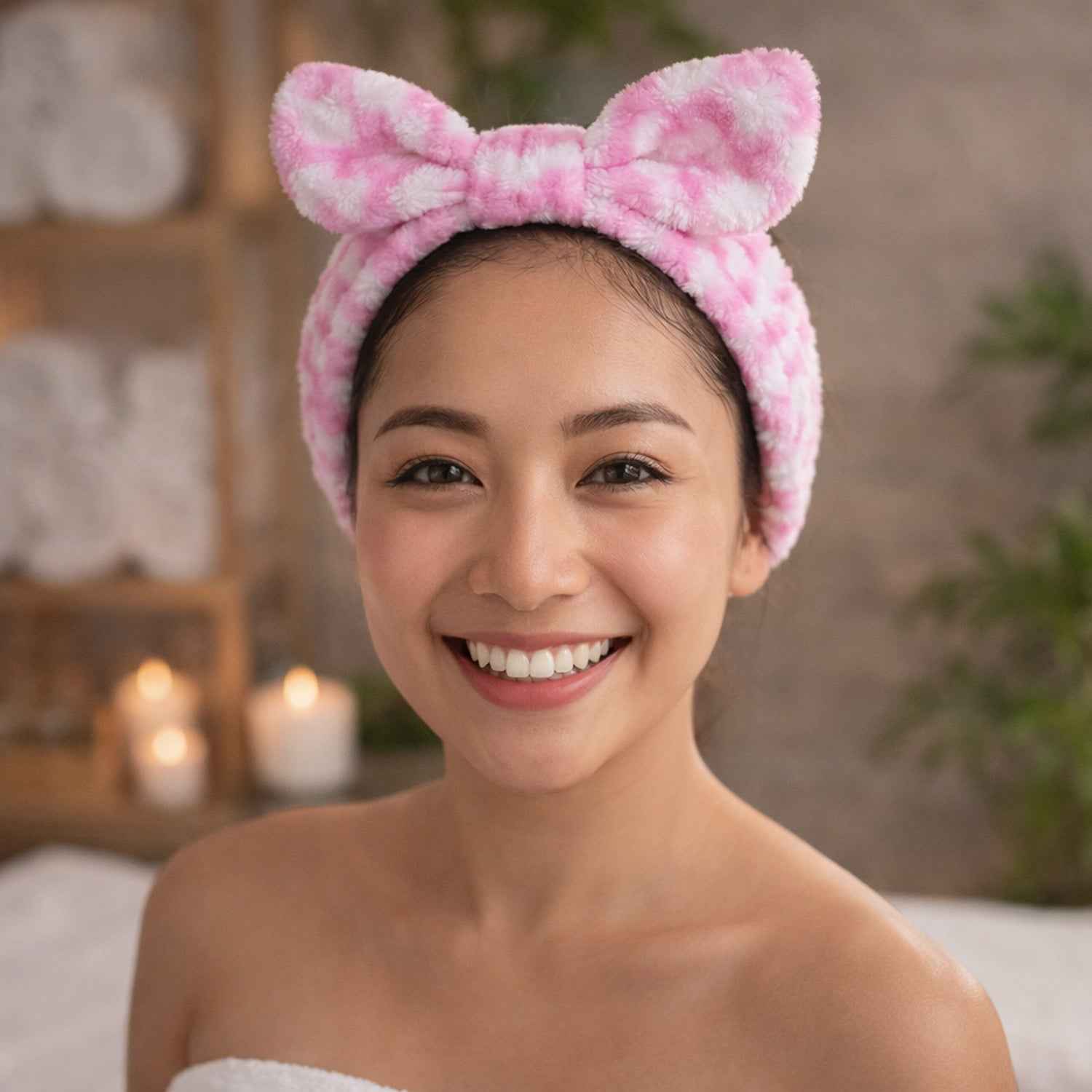 Soft Plush Spa Headband – Comfortable Stretchable Hair Band
