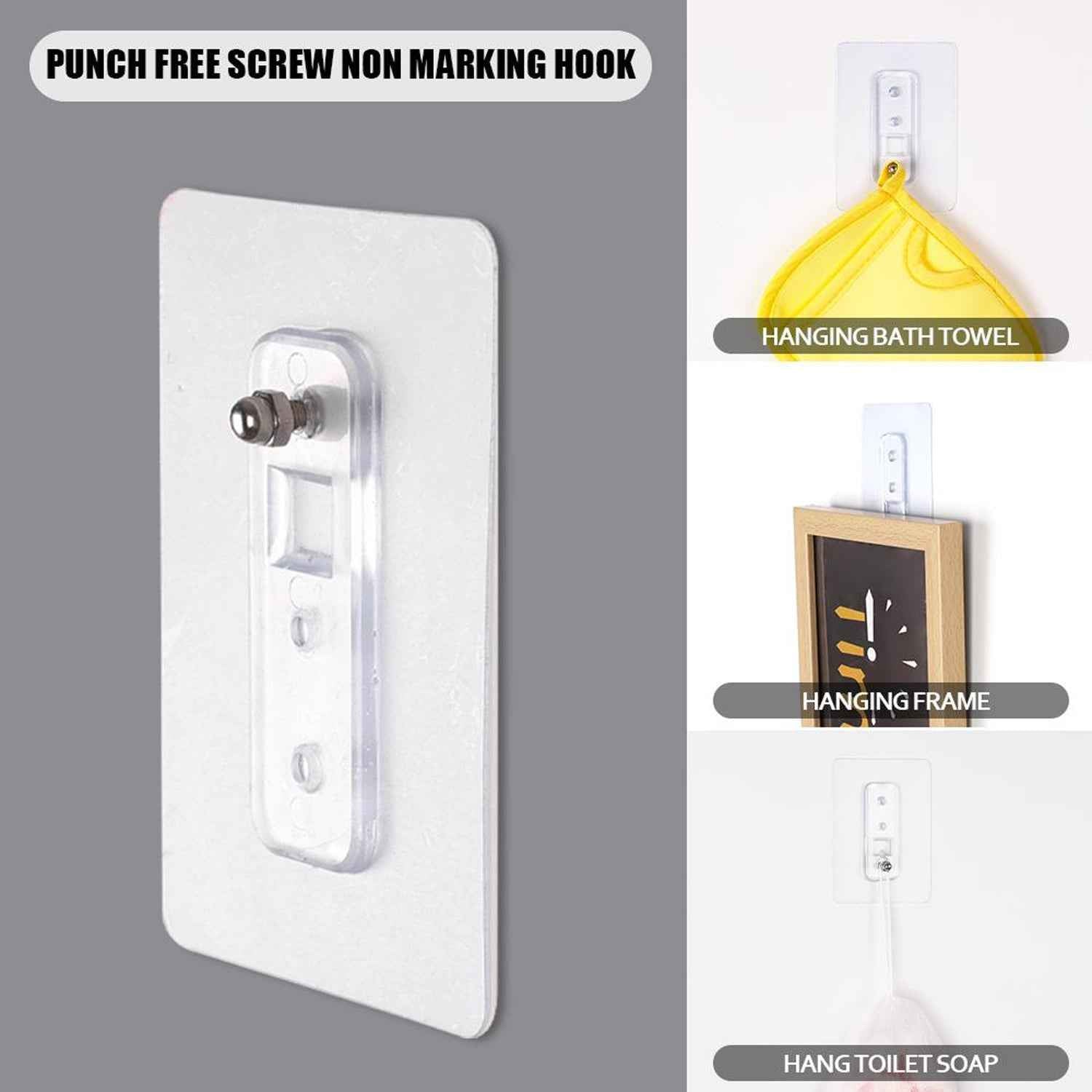 Strong Adhesive Wall Hook Ð Damage-Free, Easy to Install