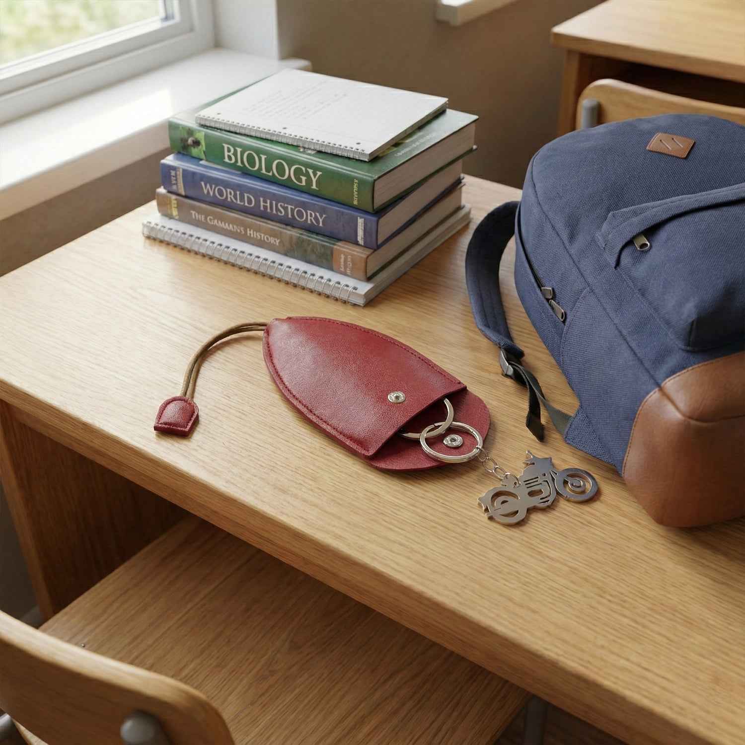 Compact Keyholder Pouch – Stylish Secure Key Organizer with Snap Button