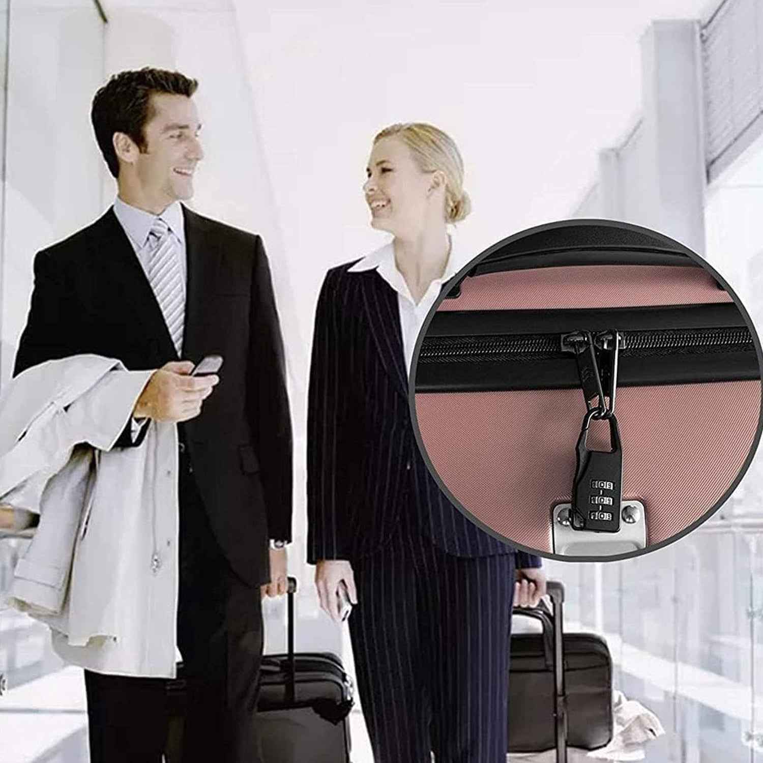 3-Digit Combination Travel Lock – Secure Keyless Luggage Lock