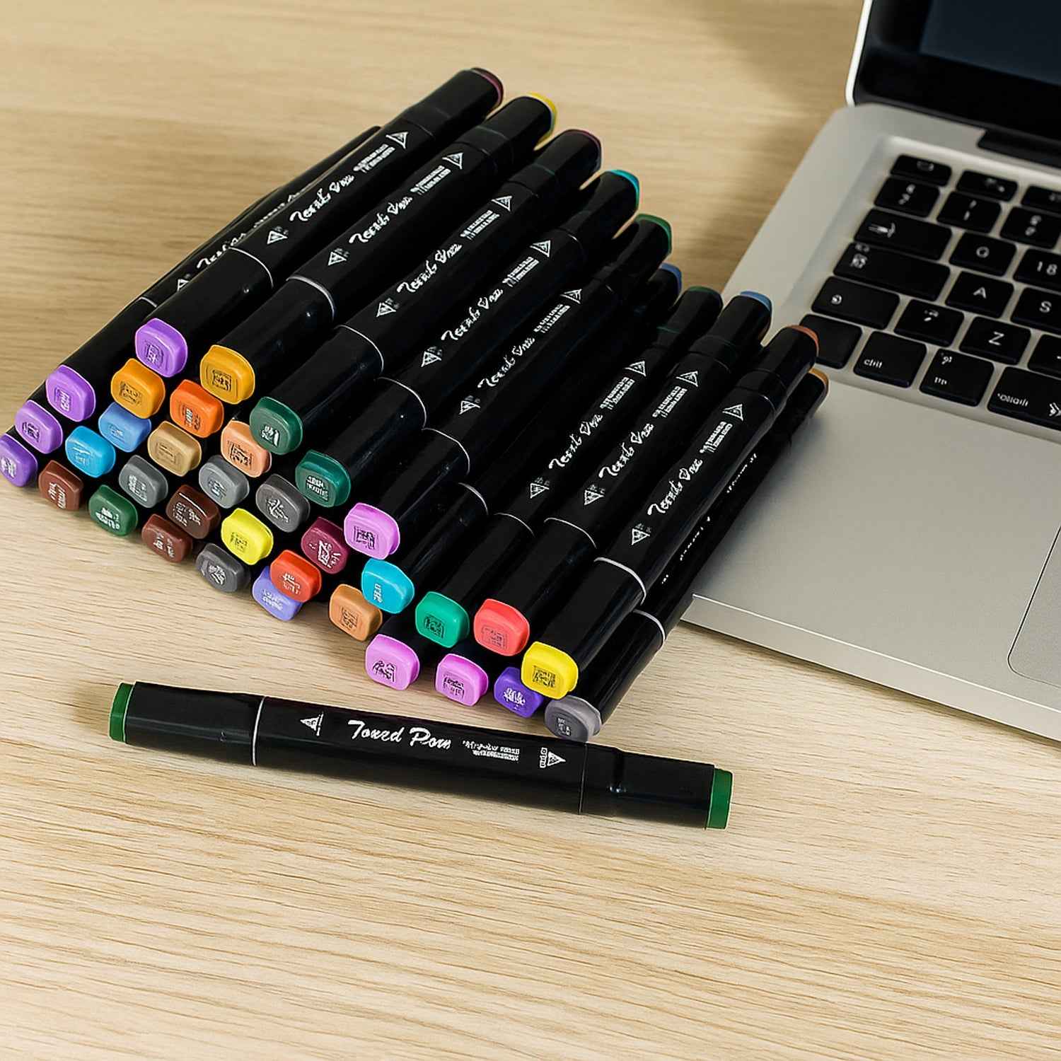 Sketch Markers Set – 48 Vibrant Dual-Tip Colors with Carrying Case