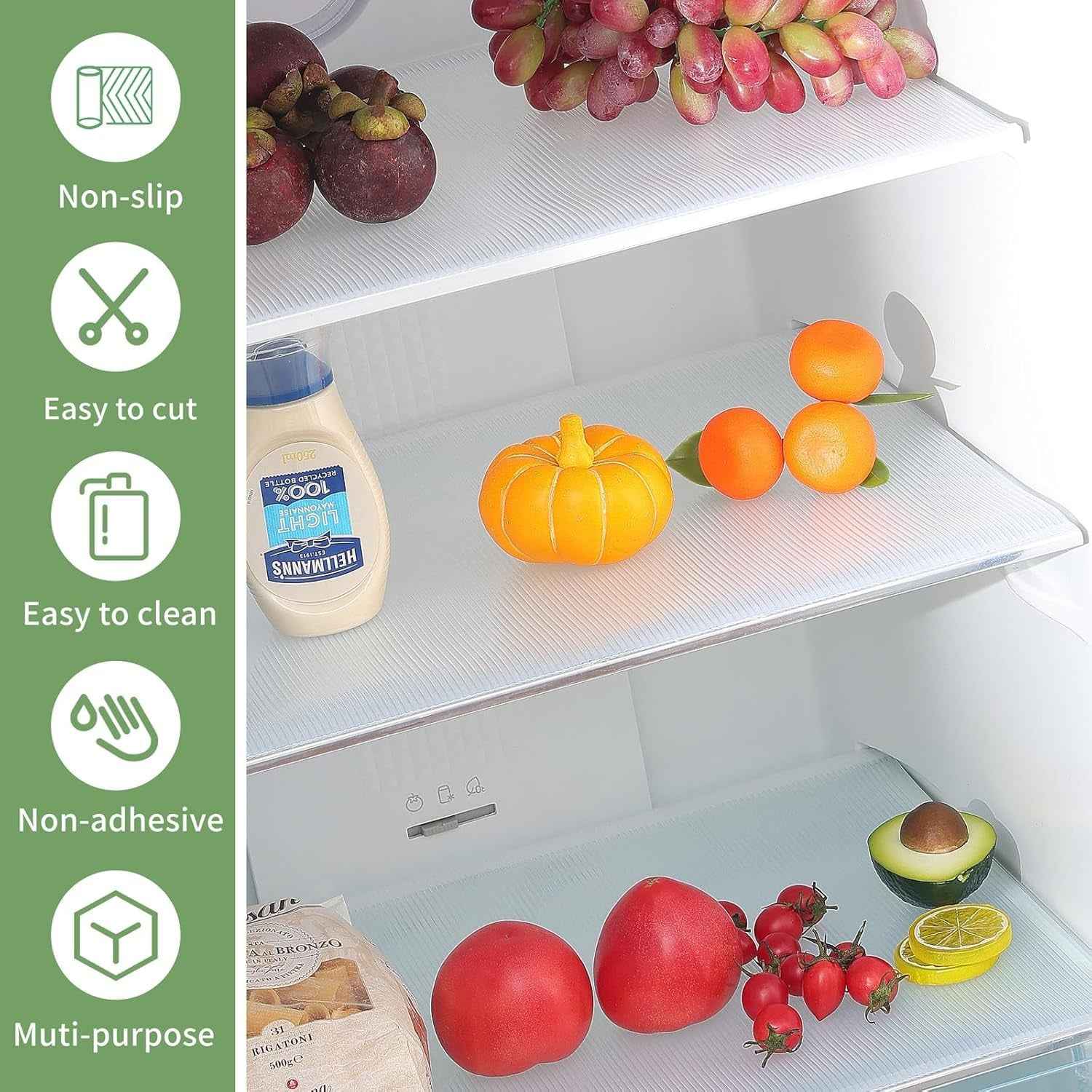 Refrigerator Mat – Transparent Plastic Shelf Liner 45x29 cm