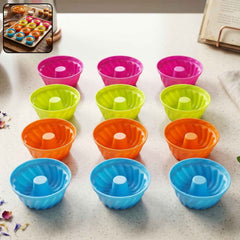 Reusable Silicone Cupcake Mould Set Ð Non-Stick & Heat-Resistant