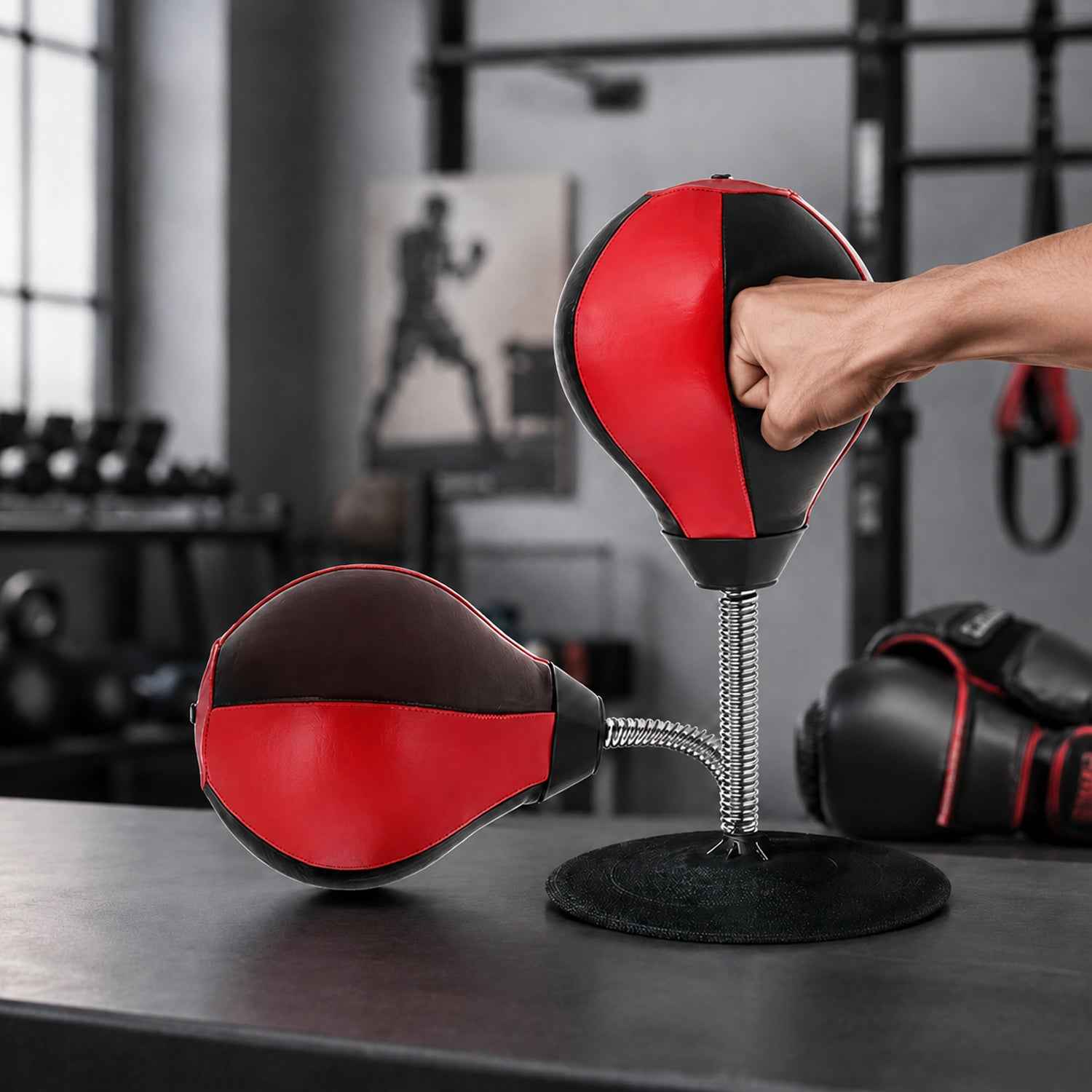 Inflatable Desktop Punching Bag Ð Stress Relief & Reflex Training
