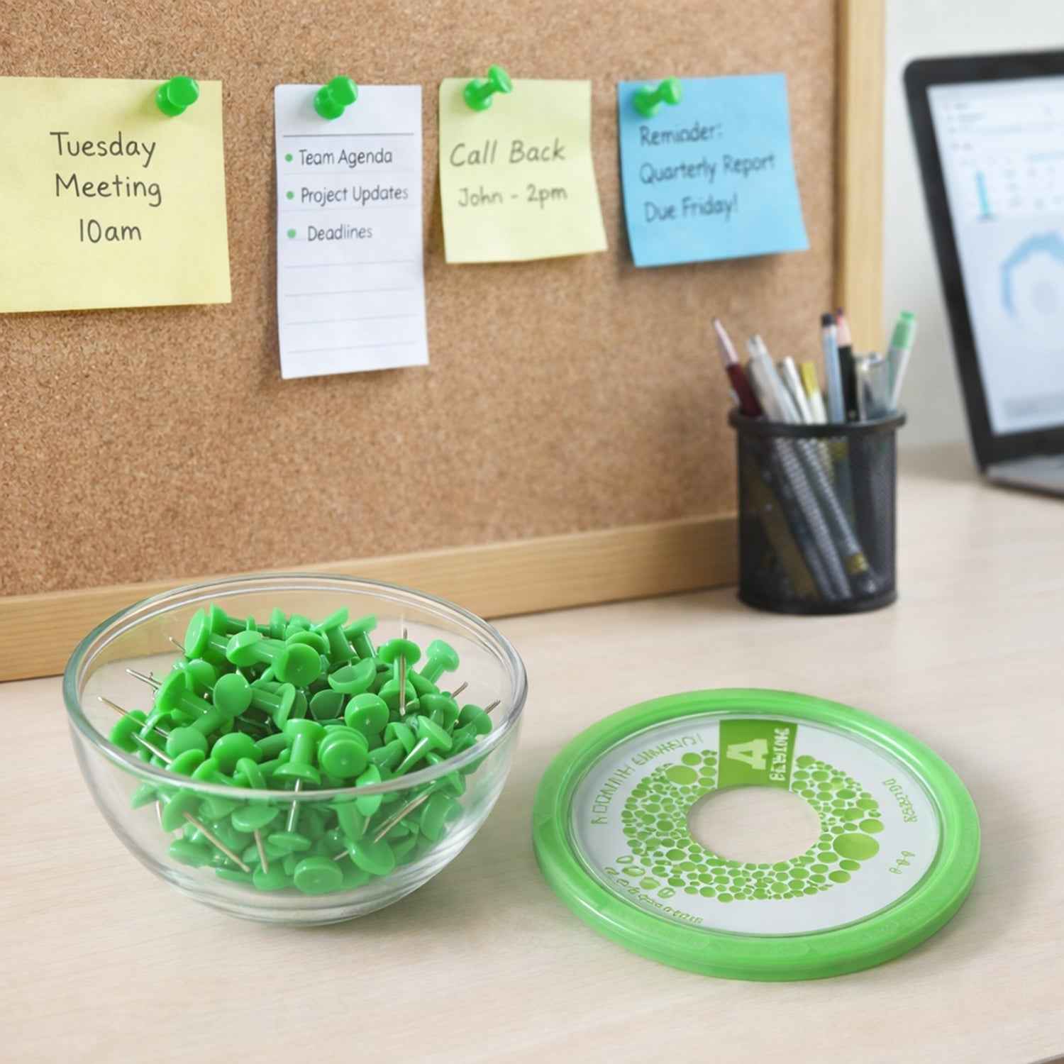 Heavy-Duty Plastic Push Pins Ð Reliable for Office & Home Use