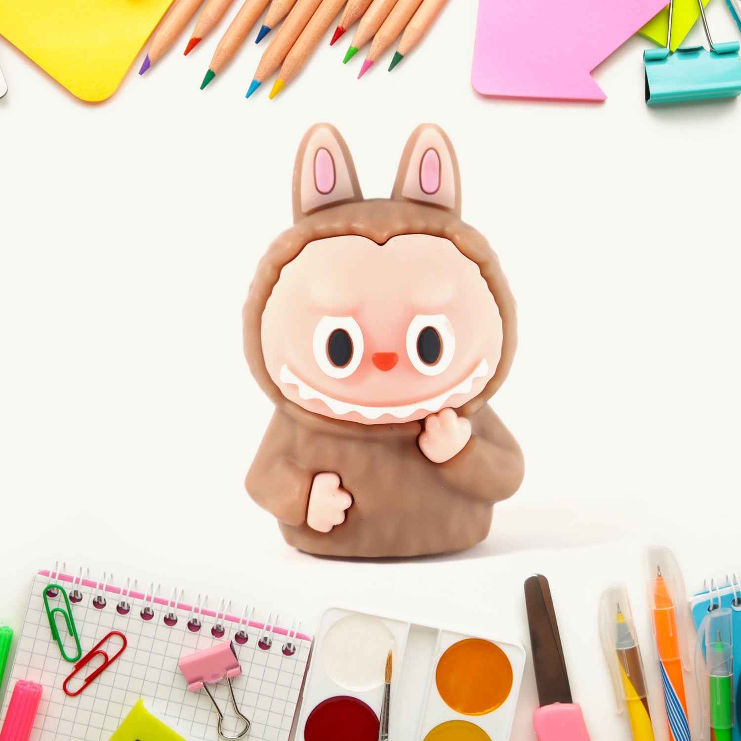 Cartoon Eraser with Pencil Sharpener – Durable 2-in-1 for Kids