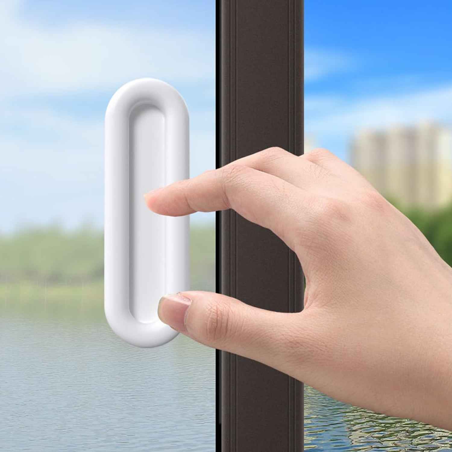 Self Stick Push Pull Helper – Easy No-Drill Cabinet Handles (4 Pc)