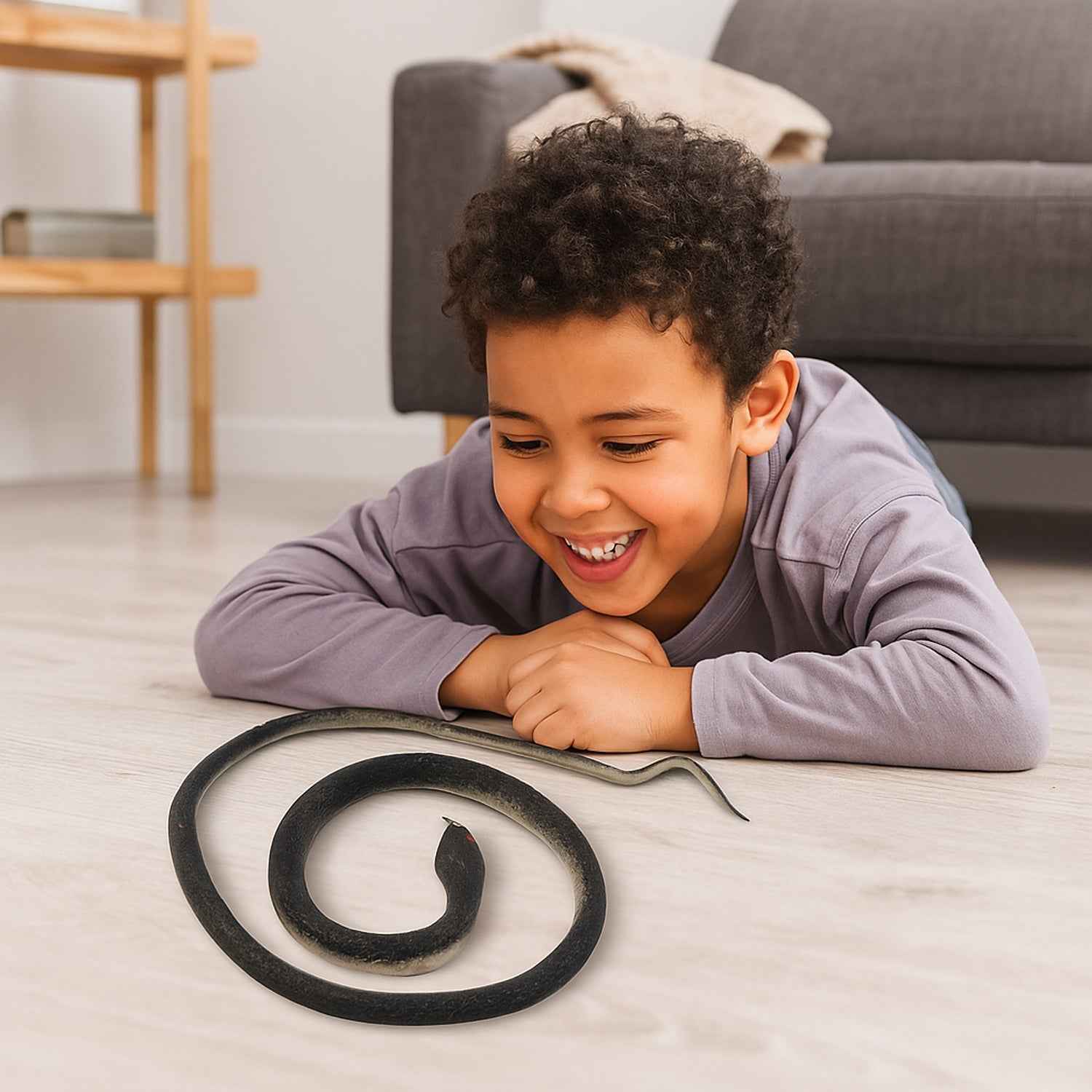 Realistic Rubber Snake Toy – Flexible & Lifelike Prank Fun