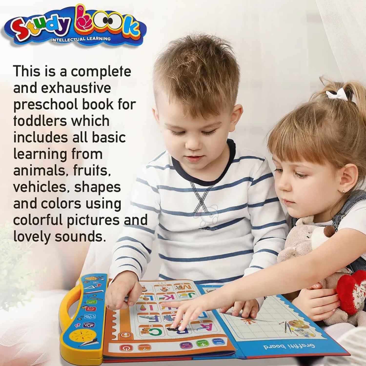 Kids Learning Book – Interactive Musical Alphabets & Numbers | Inventive Play