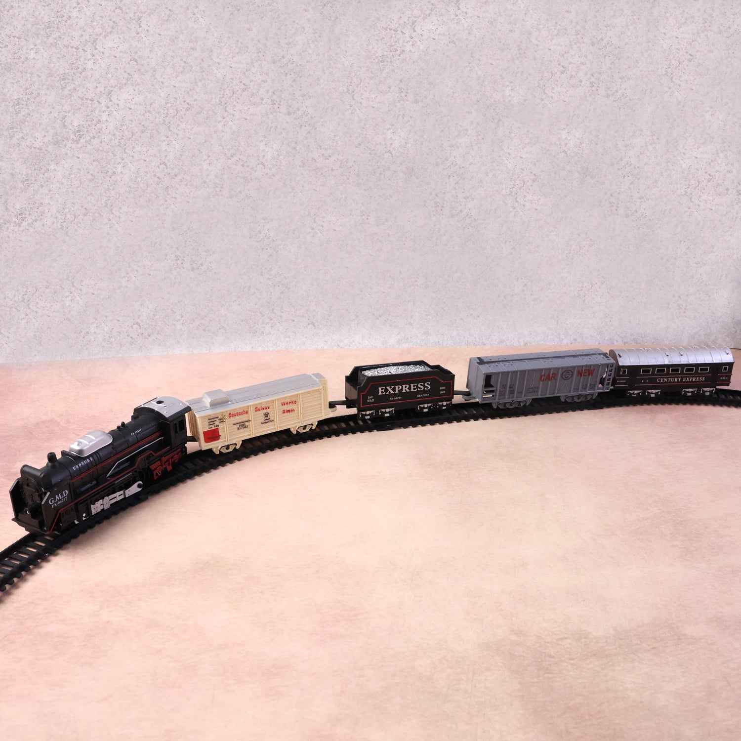 Battery Operated Toy Train Set – 19-Piece Track Playset for Kids