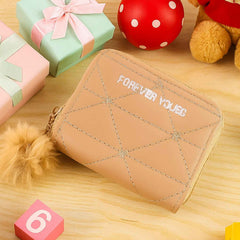Kids Wallet with Soft Fur Zip Puller – Compact & Stylish Purse