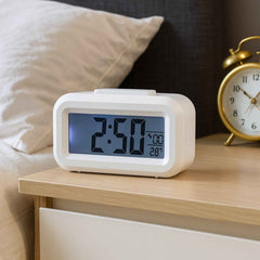 Digital LED Alarm Clock – Compact with Temperature & Night Light