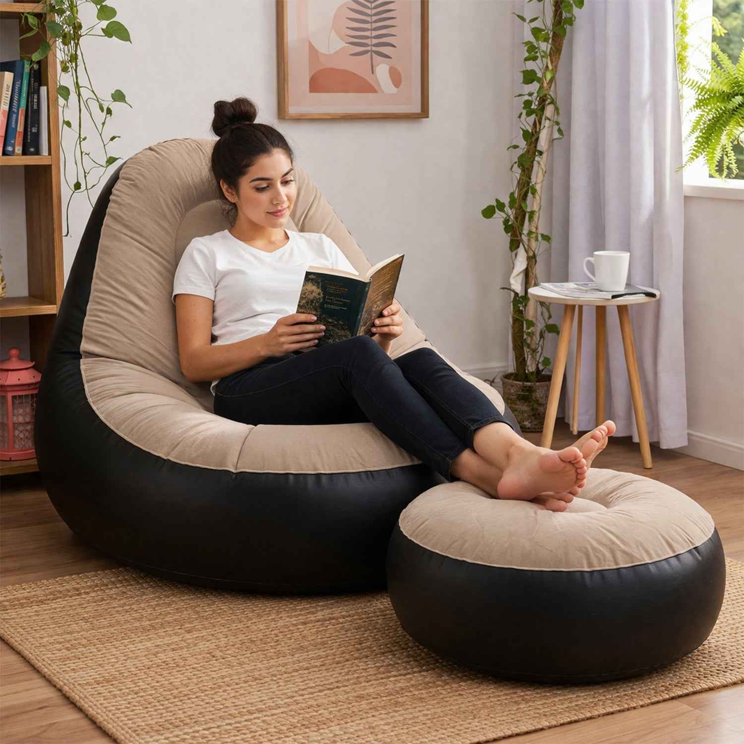 Inflatable Air Sofa Chair Set – Portable & Easy to Inflate for Indoor & Outdoor Relaxation