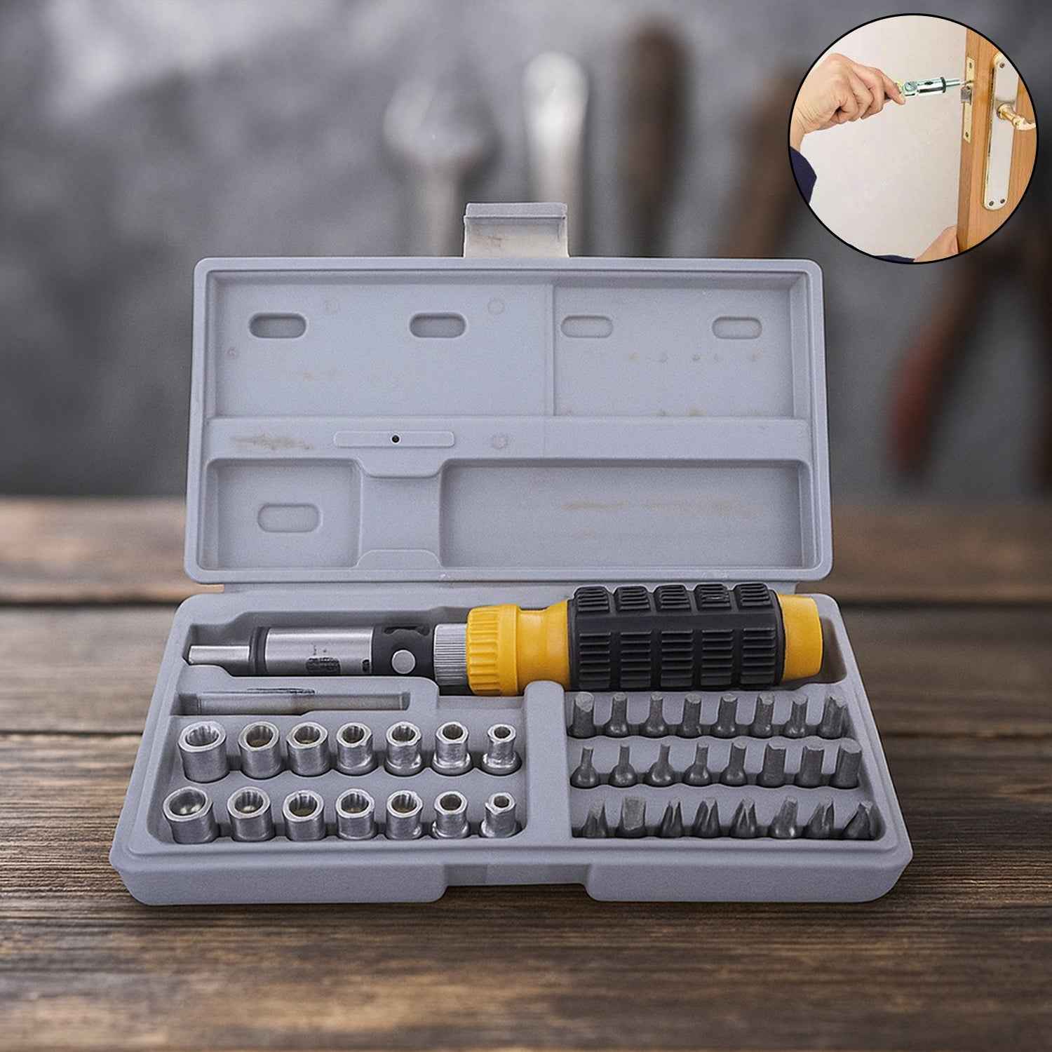 Socket & Screwdriver Tool Kit – 41-Piece Carbon Steel Set | ToolMate Pro