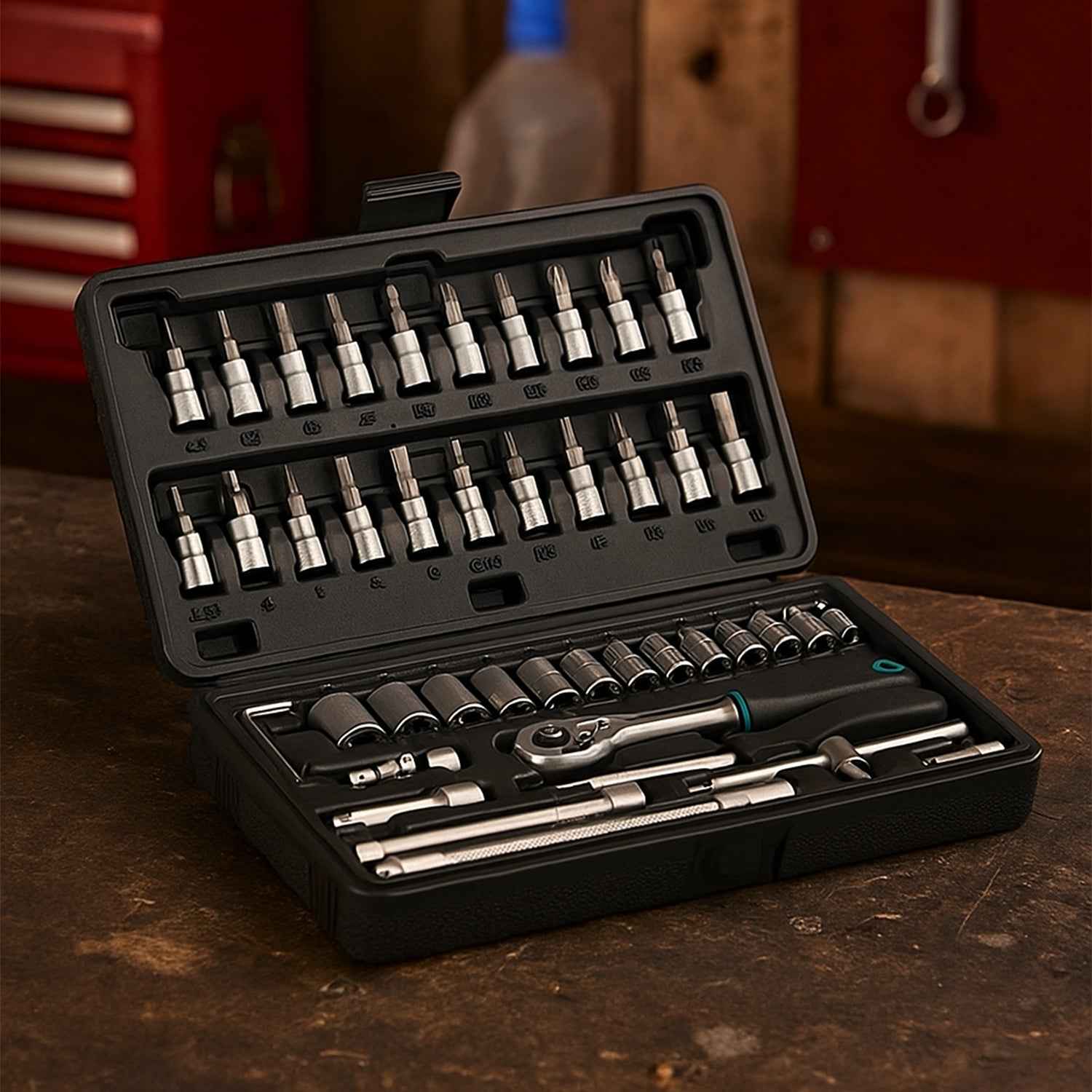 Socket Set – 46 Pcs 1/4" Drive Tool Kit | RaceVault