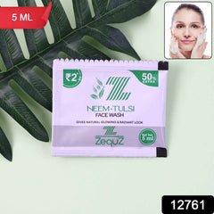 Neem & Tulsi Herbal Face Wash – Purifying Anti-Acne Sachet 5ml
