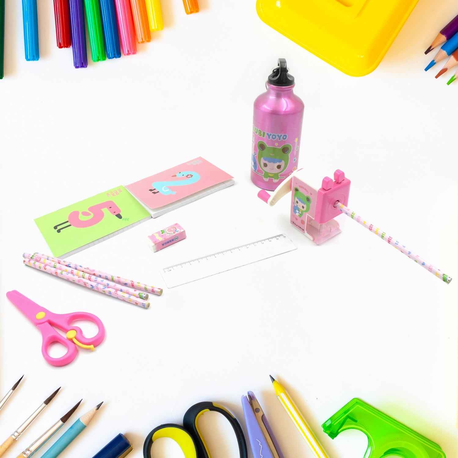 Kids Stationery Set – 12-Piece School Supplies Kit | Writezo