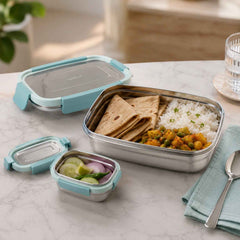 Stainless Steel Lunch Box Set Ð Leak-Resistant & Easy to Carry