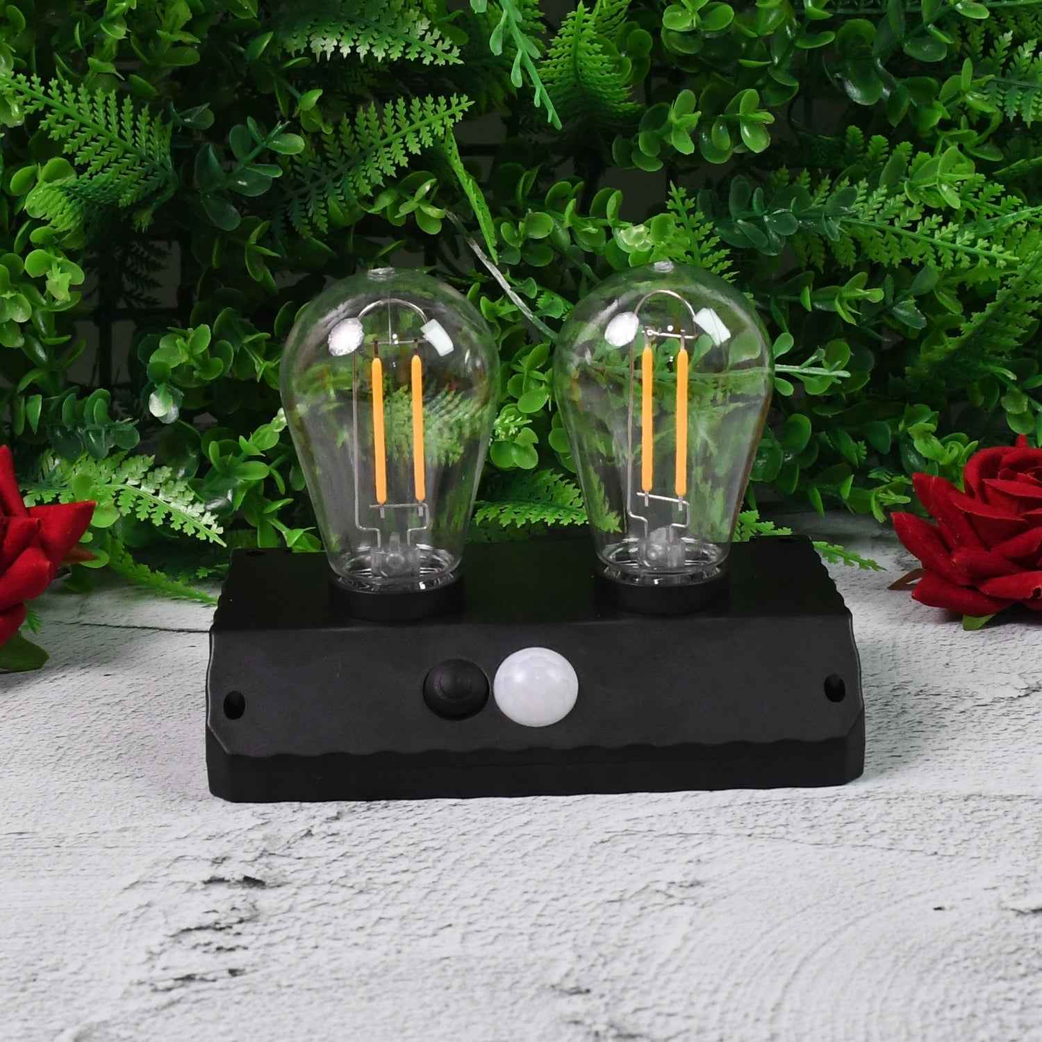 Solar LED Lamp – Double Bulb Outdoor Garden Light | Indo Glow