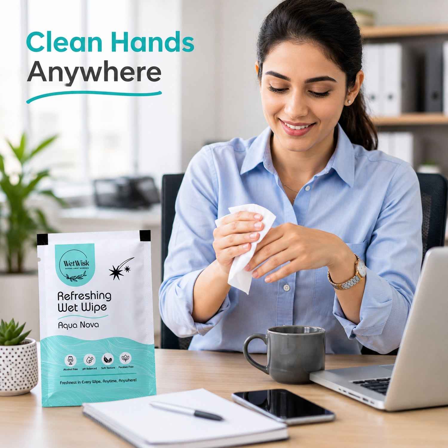 Aqua Nova Refreshing Wet Wipe Ð Gentle & Travel-Friendly Cleansing