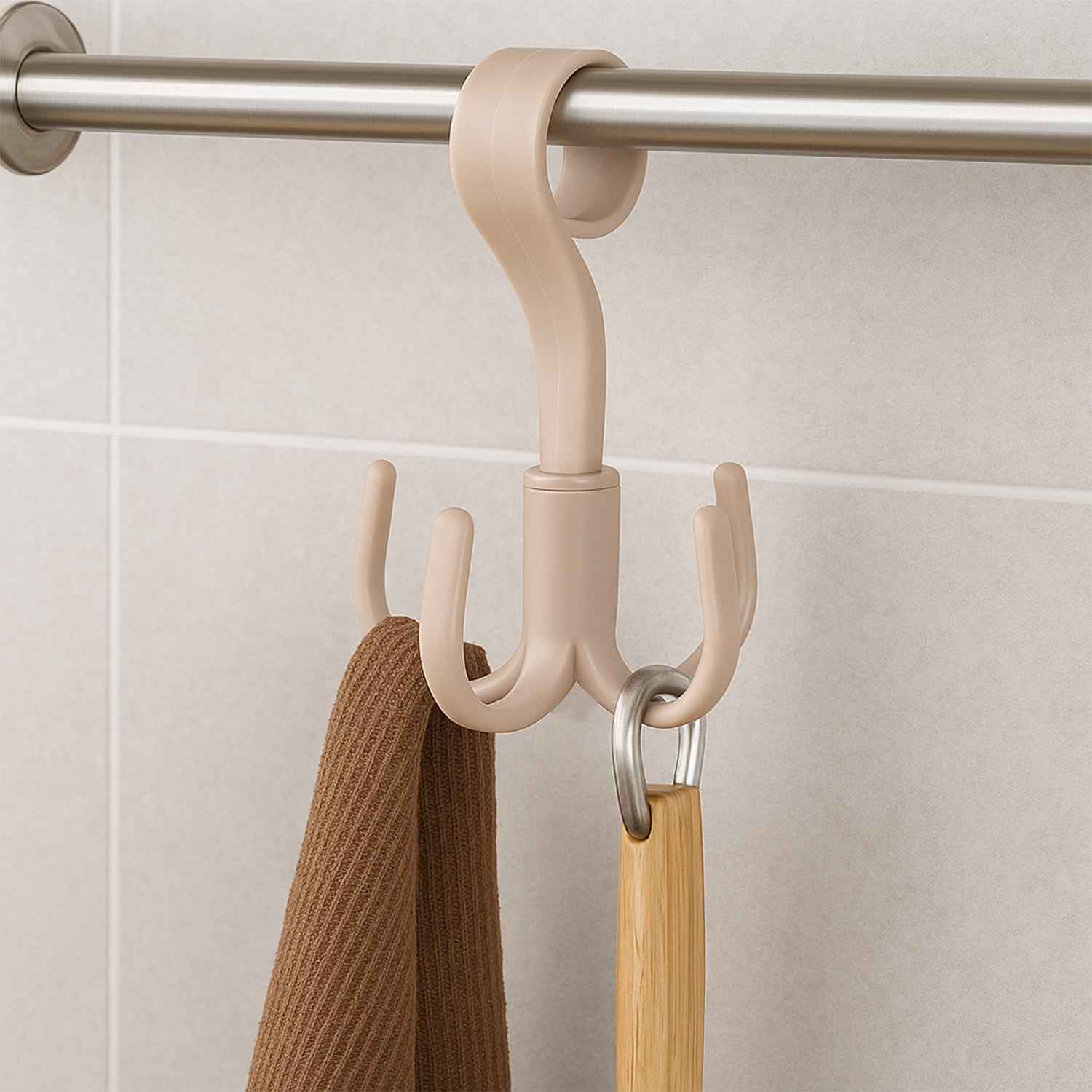 360° Rotating Multipurpose Hook Hanger – Space-Saving Organizer