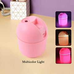 USB Mini Air Humidifier – Portable 250ml Quiet Cool Mist with LED