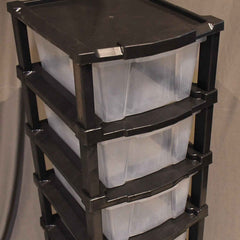 6-Layer Plastic Drawer Storage Cabinet – Transparent & Modular