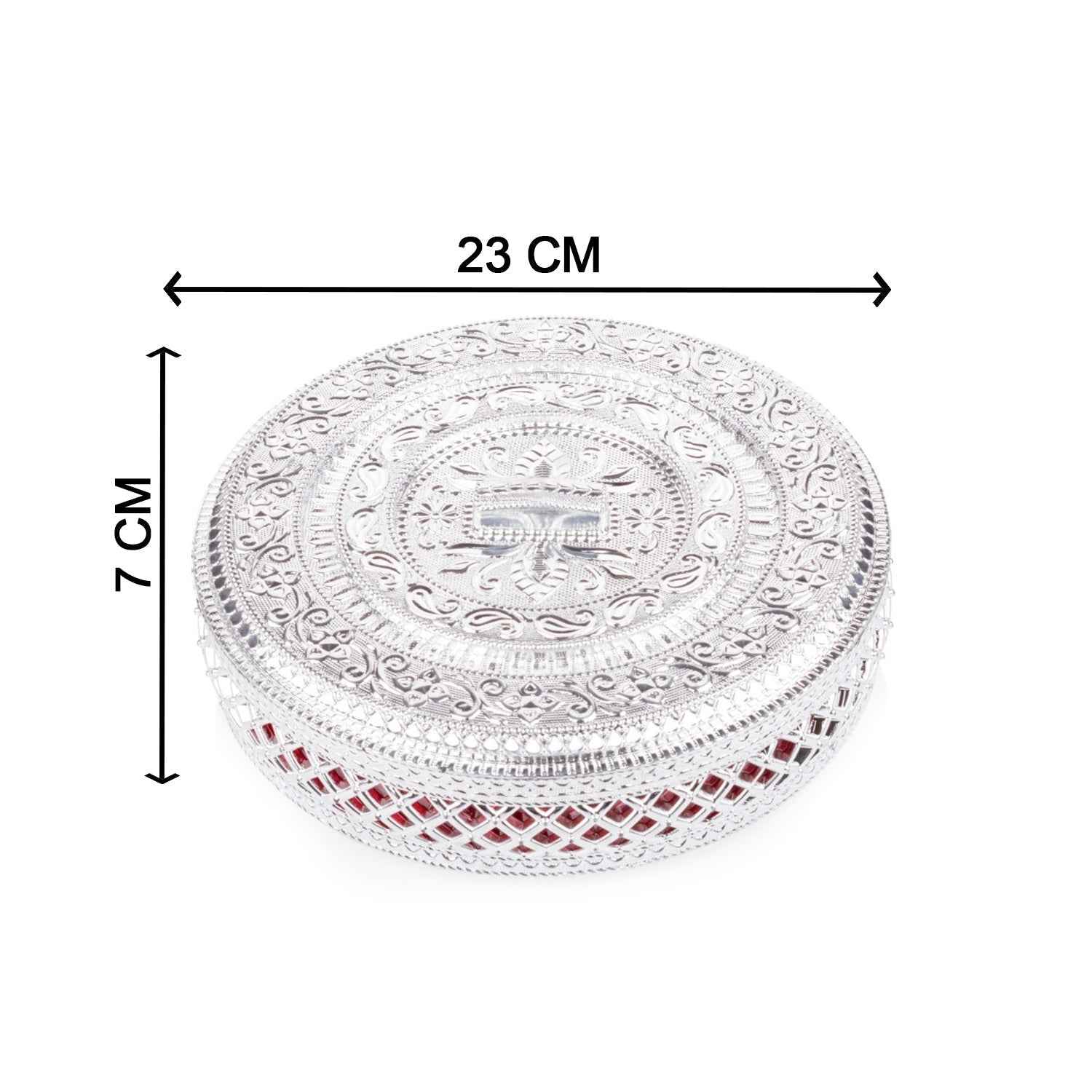 Compact dry fruit box with lid, ideal for daily use or special occasions.