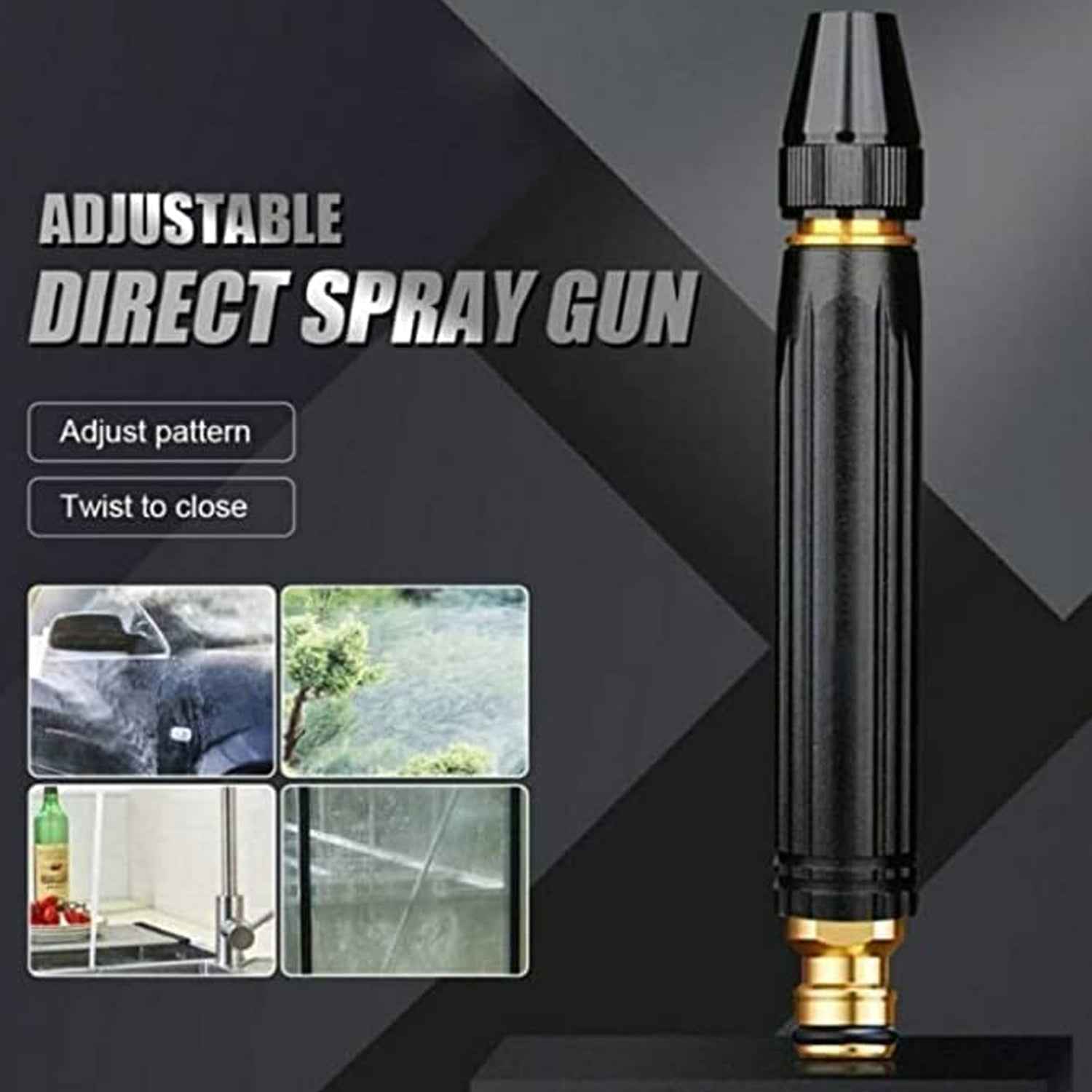 Car Washer Spray Gun – High-Pressure Adjustable Nozzle | Velvet Wheels