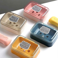 Self-Draining Soap Dish – Portable & Leakproof | VelvetBubbles