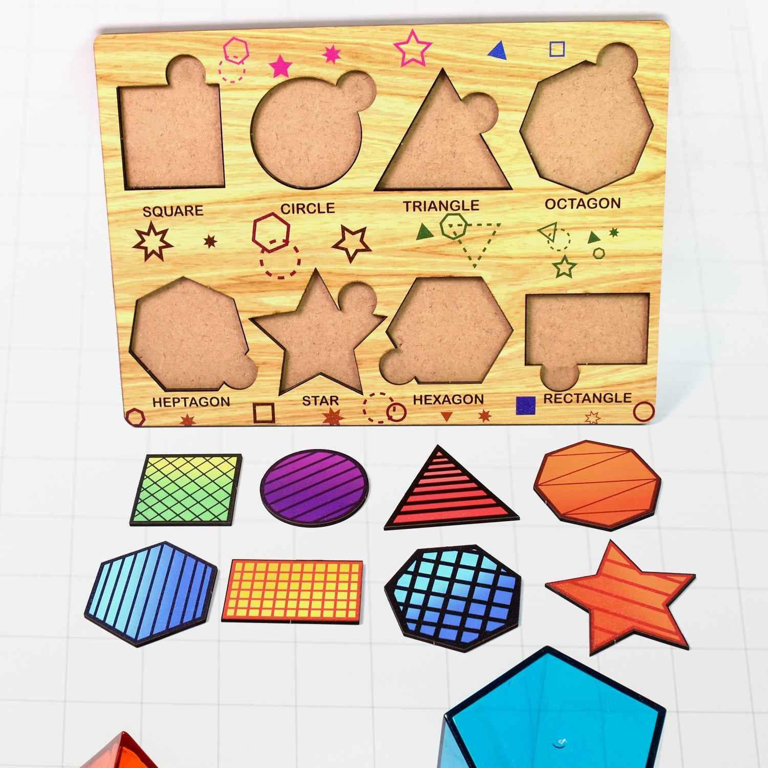 Wooden Triangle Puzzle – Educational Toy for Kids | Inventive Play