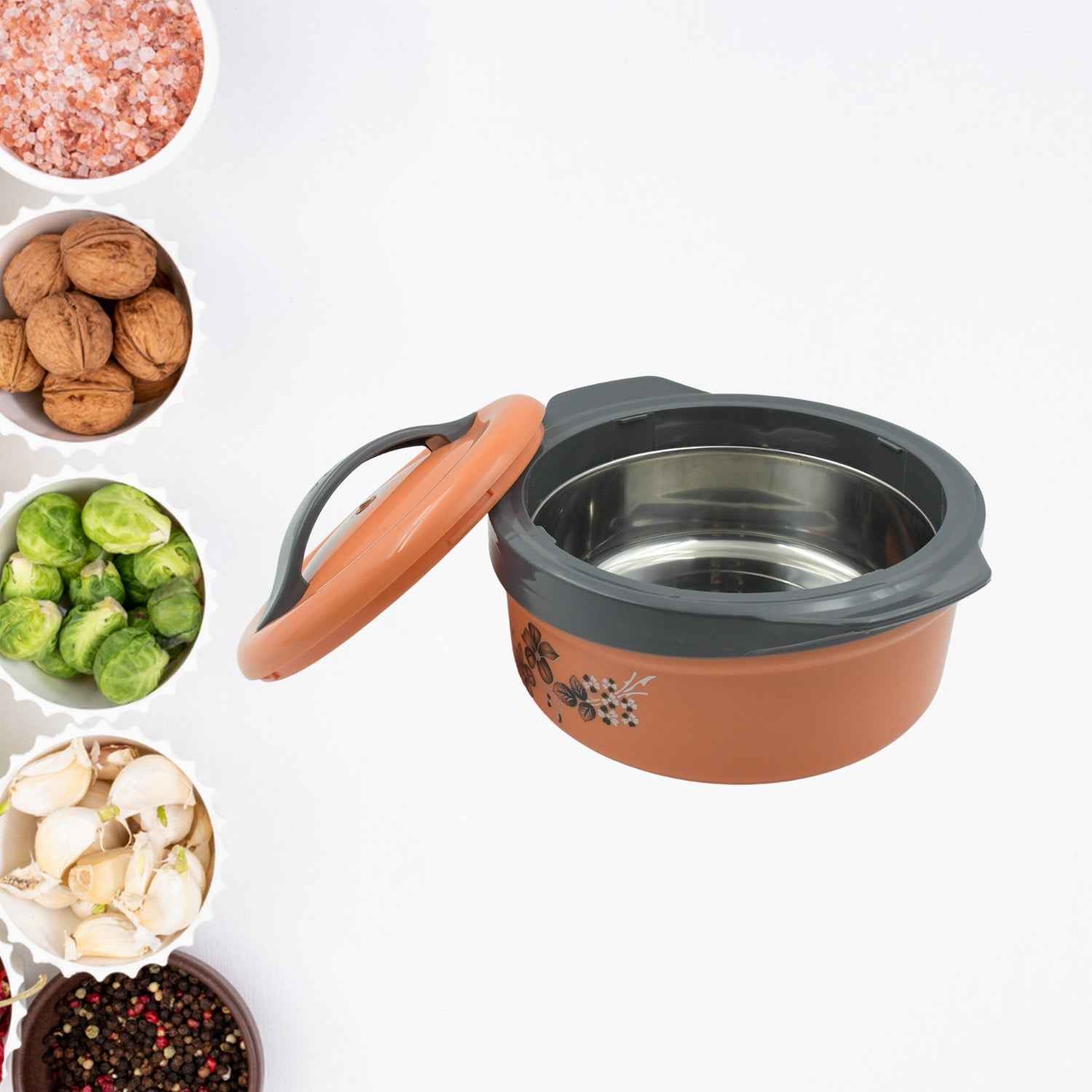 Insulated Casserole Box – Floral Steel Hot Pot 2500ml | Nekza