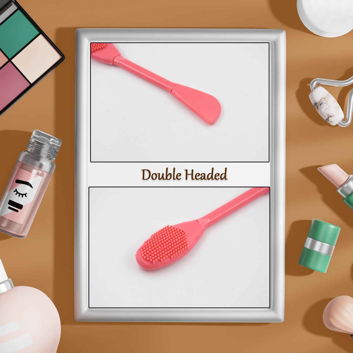 Silicone Mask Brush – Dual-Ended Face Skincare Tool | GlowForm