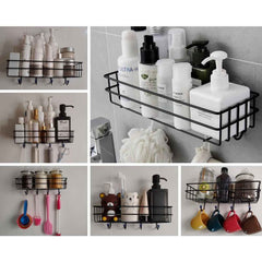 3-in-1 shower shelf rack placed in bathroom for storage