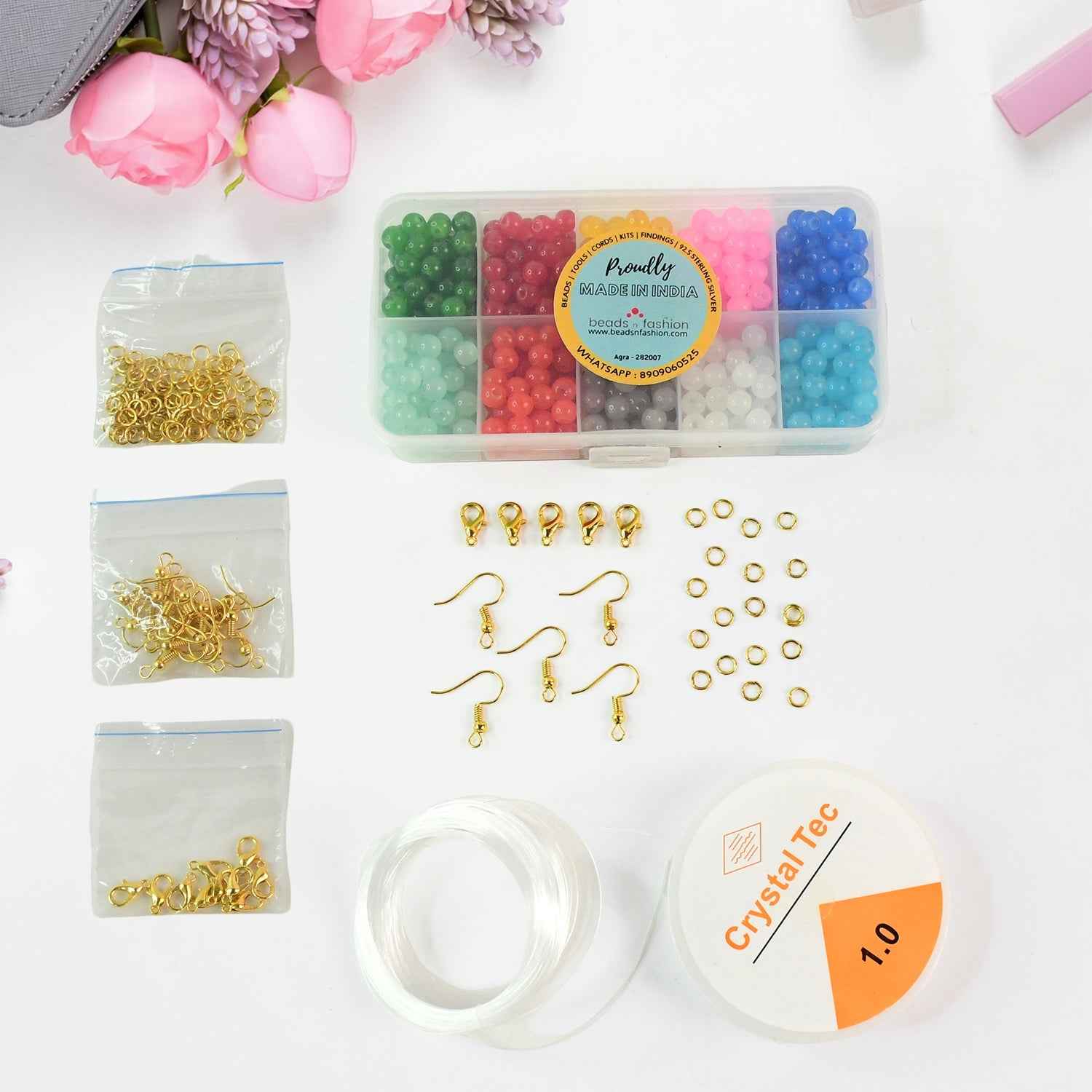 DIY Jewellery Making Kit – Complete Set with Colorful Beads & Accessories