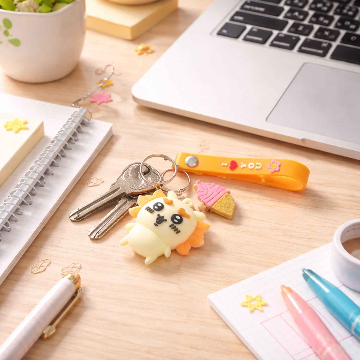Cartoon Animal Ice Cream Keychain – Bright, Lightweight & Trendy