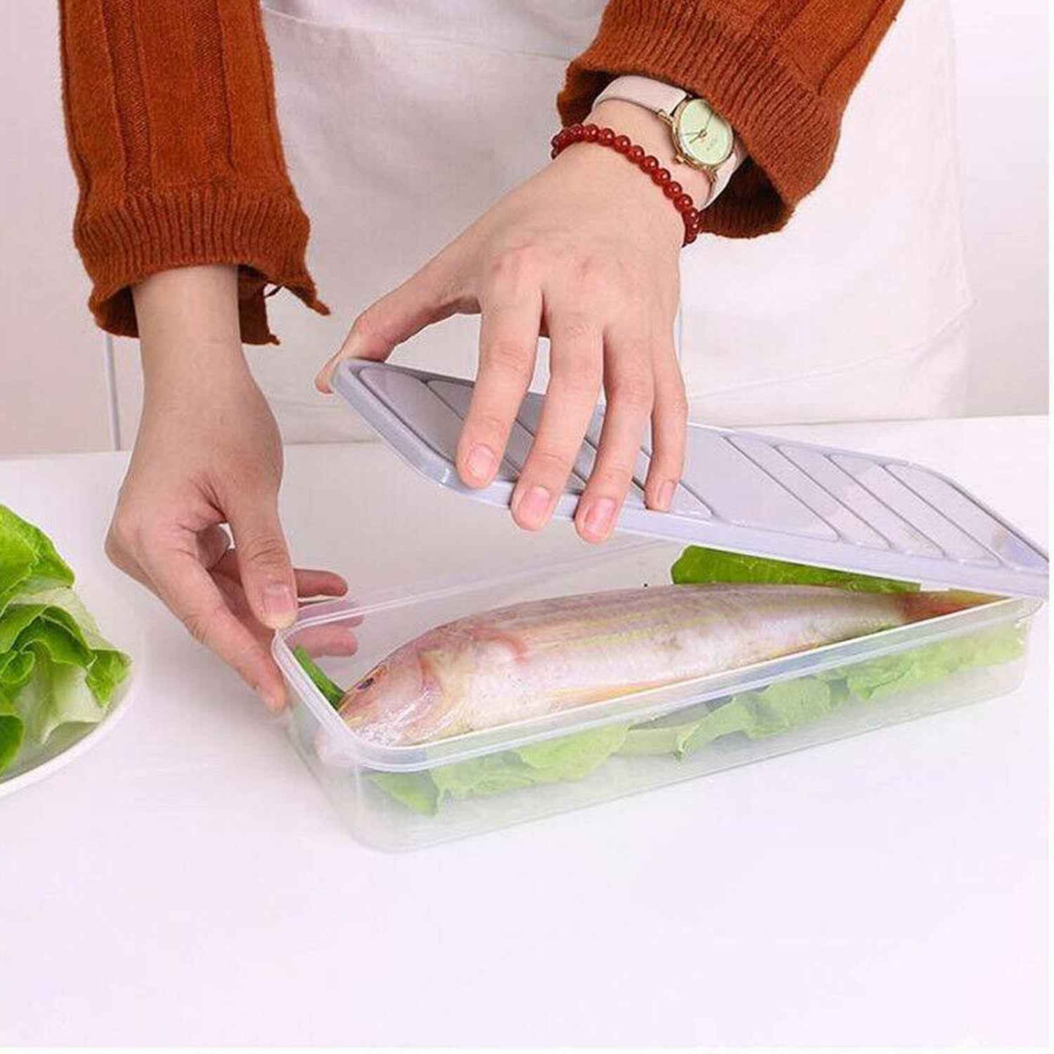 Plastic Food Storage Container 3pc – Stackable & Airtight | Organivo
