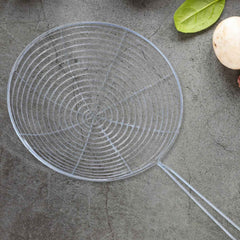 Stainless Steel Deep Fry Strainer – Large Size with Long Handle