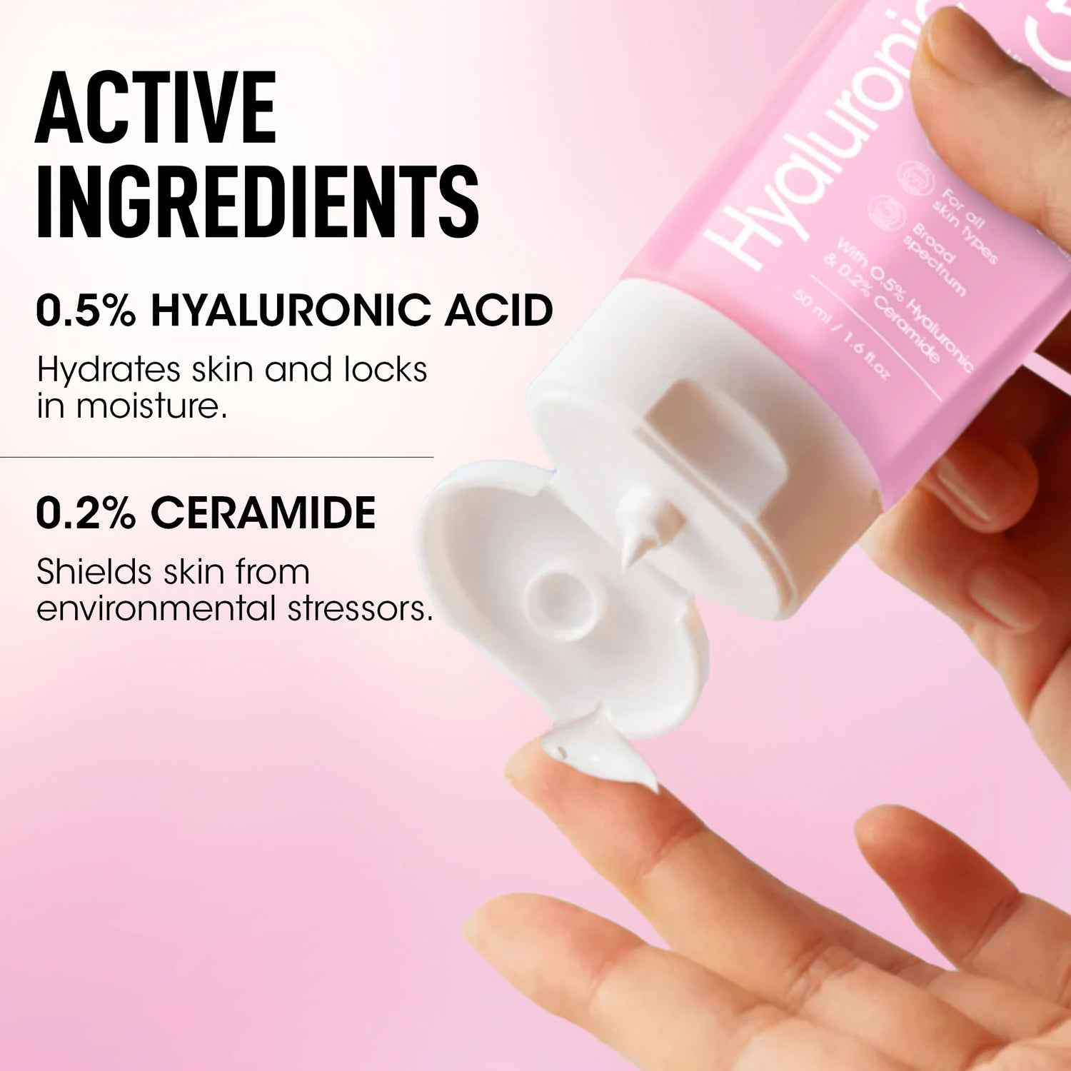 Hyaluronic Sunscreen SPF 50 – Lightweight Hydrating Sun Protection