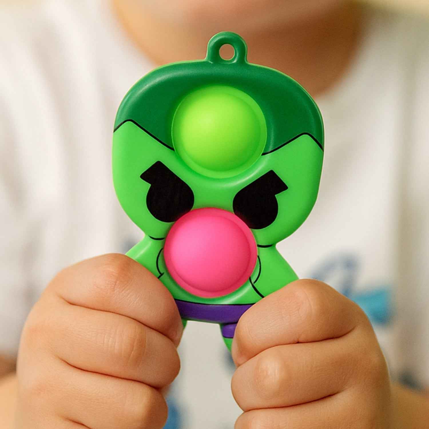 Silicone Pop It Fidget Toy – Portable Stress Relief Keychain