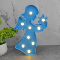 LED Angel Night Light – Battery Operated Room Decor | Deskrova