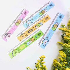 Plastic Ruler Set for Kids – Durable Cartoon Design, 5 Pieces