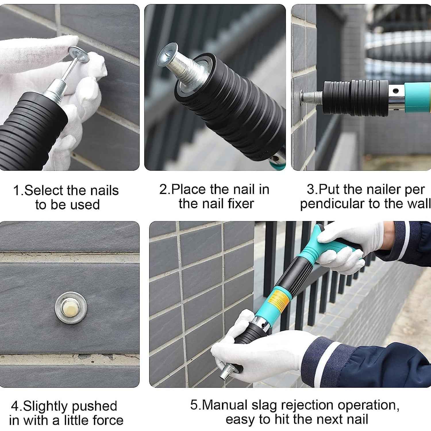 Manual Steel Nail Gun – Portable Wall Fastener | BoltForce