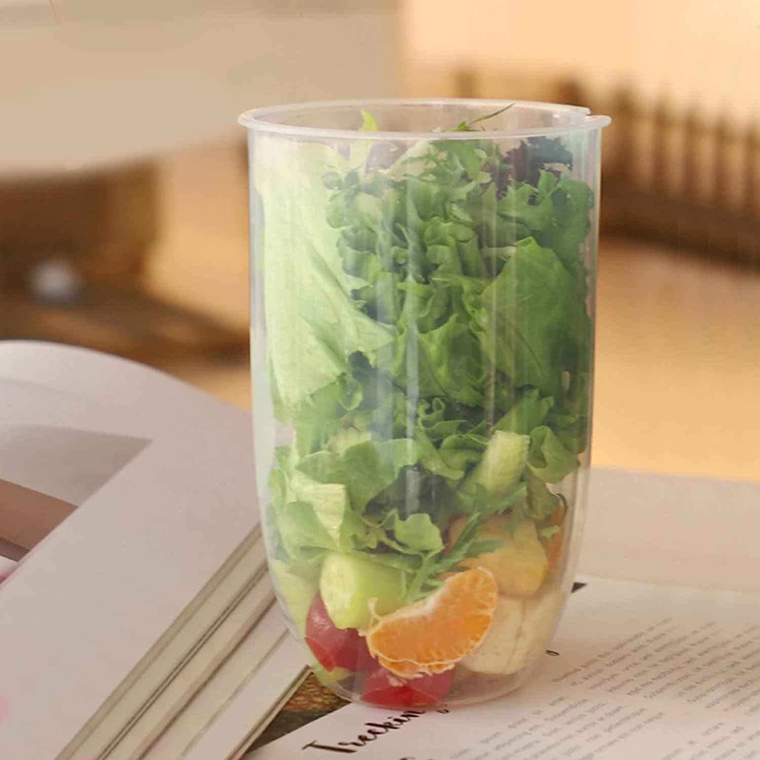 Fruit and Vegetable Salad Cups Ð Easy to Clean and Portable for Travel